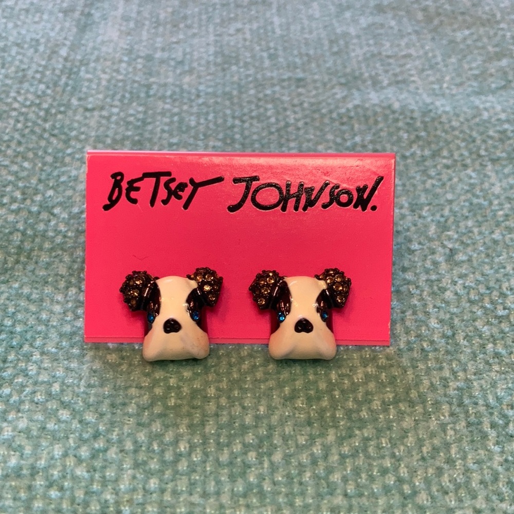 Betsey Johnson Dog Earrings